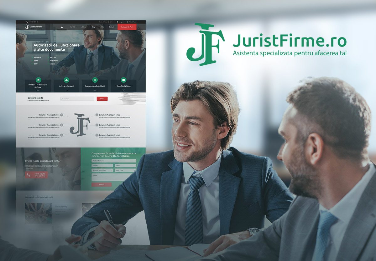 Jurist Firme - Website and web platform for  legal consultancy services